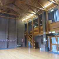 The Hall - inside looking West towards the main door and balcony